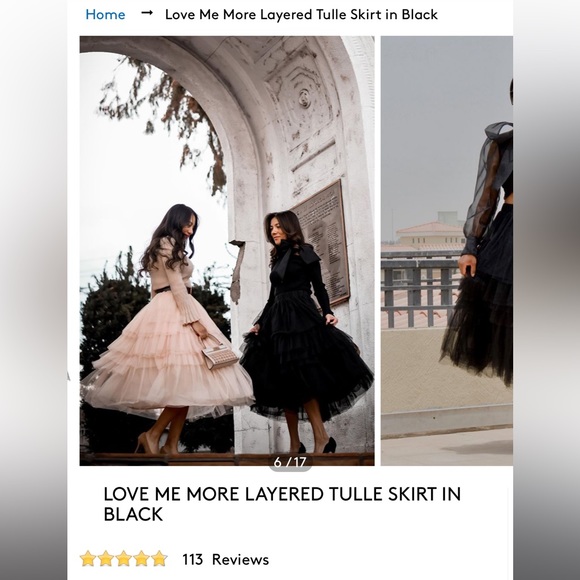 Chicwish tiered tulle skirt - Picture 2 of 3